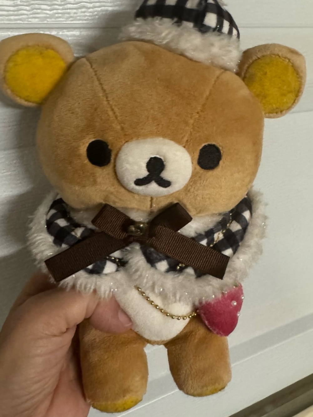 Rilakkuma Plush San-X Bear Winter Outfit Scarf Hat Cute Kawaii Japan - Picture 6 of 10